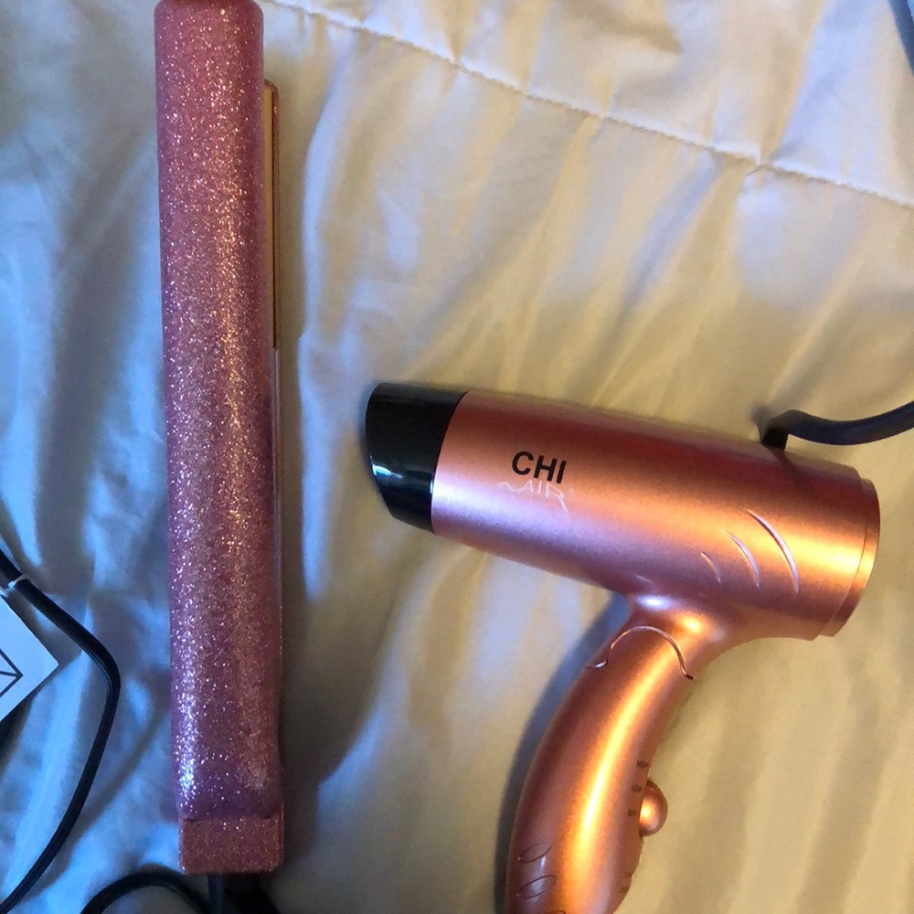 Chi Hair straightener Pink Glitter New